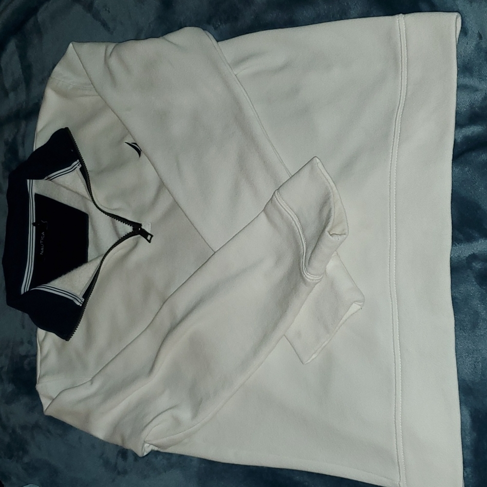 White Nautica Quater Zip